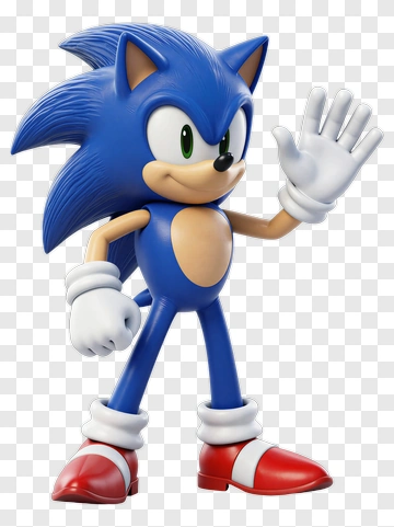 Sonic The Hedgehog Waving PNG