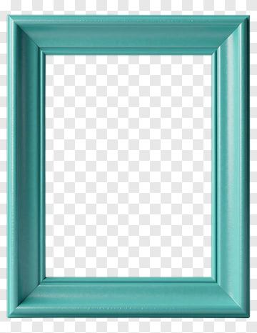 Teal Picture Frame PNG