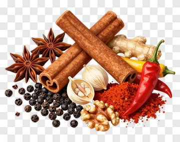 Assorted Spices And Herbs PNG