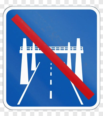 No Entry Bridge Traffic Sign PNG