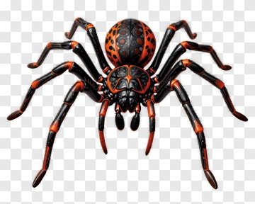Black And Red Spider PNG