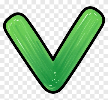 Green Hand Drawn Checkmark PNG