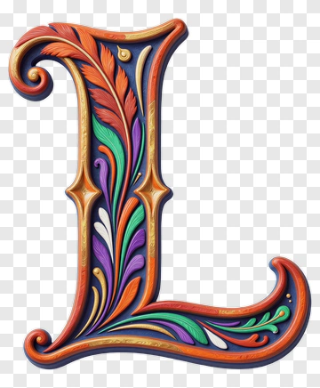 Decorative Letter L PNG