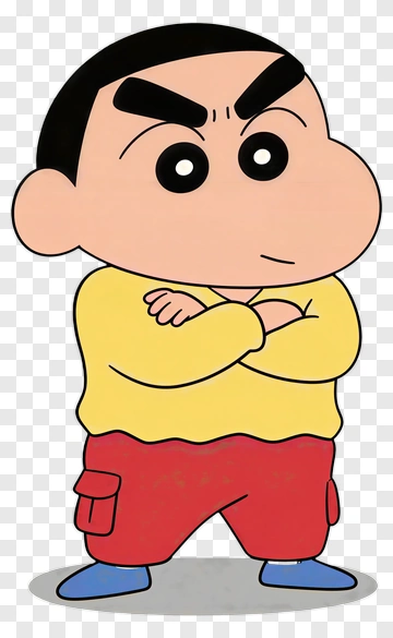 Shin-chan With Crossed Arms PNG
