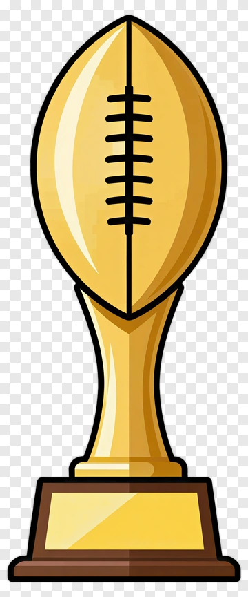 Golden Football Trophy PNG