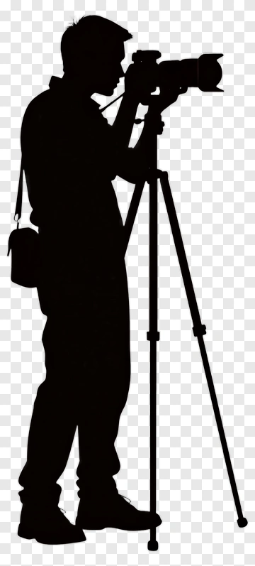 Photographer With Tripod PNG