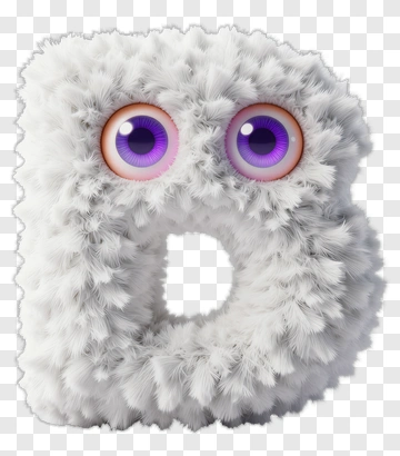 Furry Letter O Monster PNG