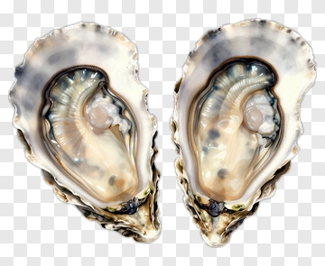 Oyster With Pearl PNG