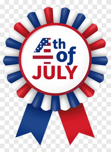 July Fourth Ribbon PNG