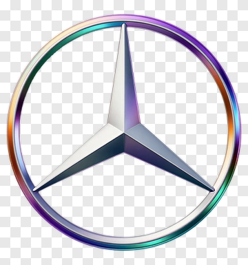 Mercedes-Benz Logo With Iridescent Ring PNG