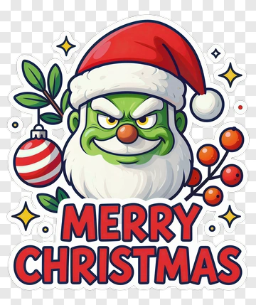 Grinch In Santa Hat PNG