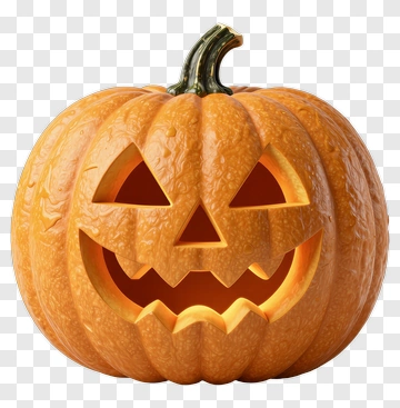 Carved Halloween Pumpkin PNG