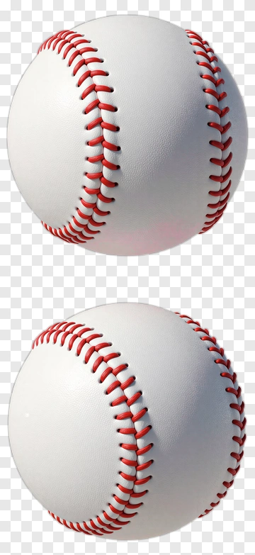 Baseball With Red Stitching PNG