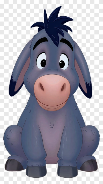 Eeyore Sitting On A Cloud PNG