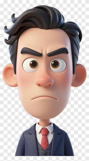 Angry Businessman In Suit PNG