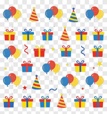 Birthday Party Decorations PNG