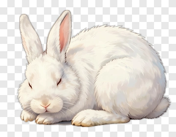 Sleeping Rabbit PNG