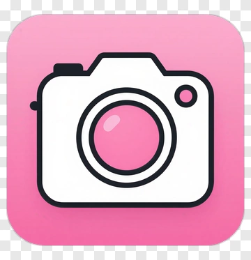 Pink Camera Icon PNG