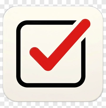 Red Checkmark In Square PNG