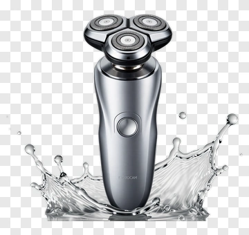 Electric Razor With Water Splash PNG