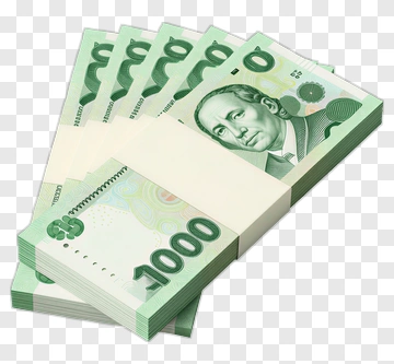 Stack Of Green Banknotes PNG