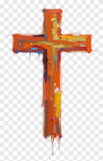 Abstract Cross Painting PNG