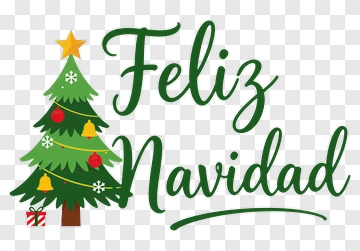 Feliz Navidad Christmas Tree PNG