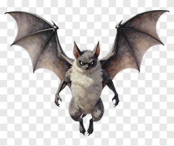 Watercolor Bat PNG