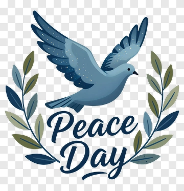 Peace Day Dove Emblem PNG