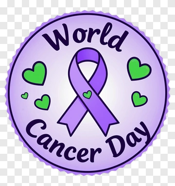 World Cancer Day Awareness Badge PNG