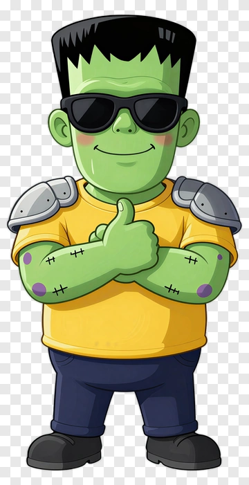 Frankenstein Cartoon Character PNG