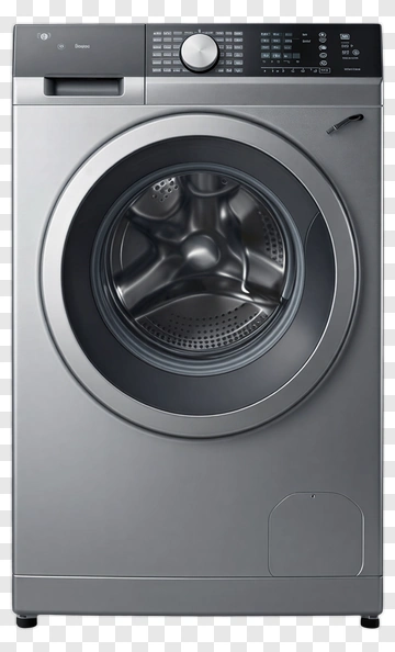 Modern Front Load Washing Machine PNG