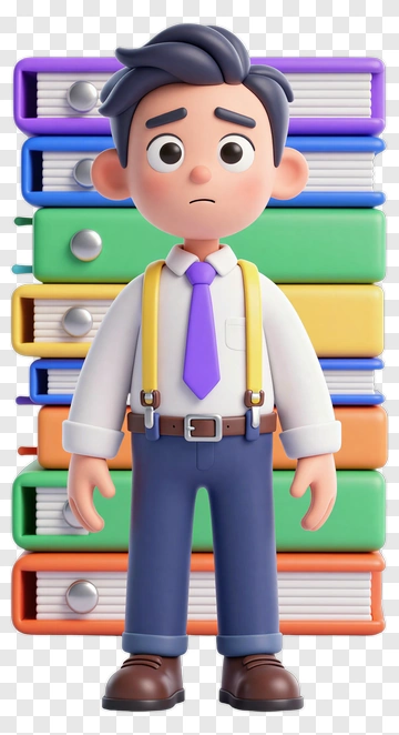 Cartoon Boy With Suspenders PNG