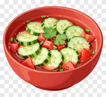 Fresh Cucumber Tomato Salad PNG