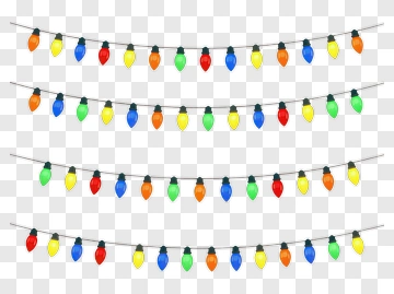 String Of Christmas Lights PNG