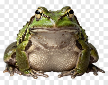 Green Frog With Large Eyes PNG