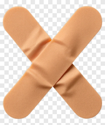 Beige Bandage Cross PNG