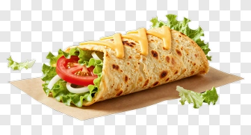 Grilled Wrap With Cheese And Vegetables PNG