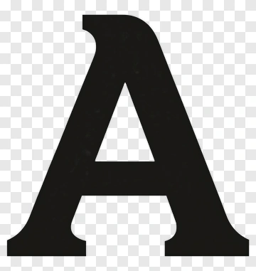 Black Letter A PNG