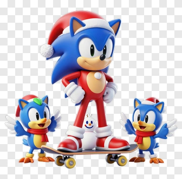 Sonic The Hedgehog With Holiday Friends PNG
