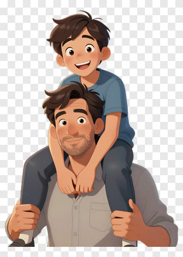 Father And Son Hug PNG