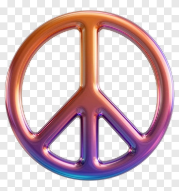 Shiny Peace Symbol PNG