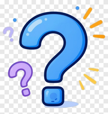 Large Blue Question Mark PNG