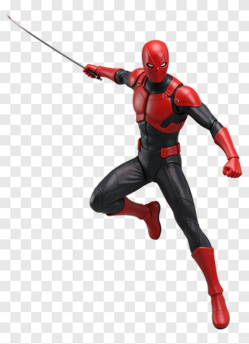 Spider-Man Action Figure With Sword PNG