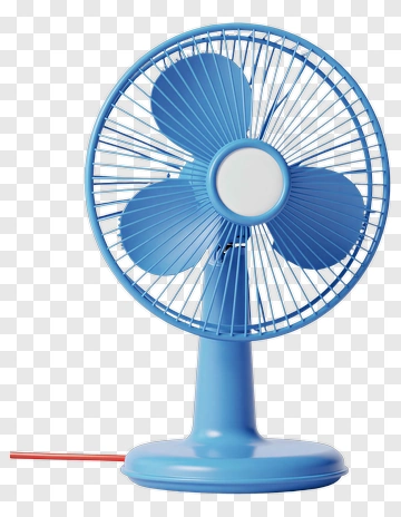Blue Desk Fan PNG
