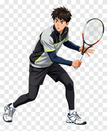 Tennis Player In Action PNG