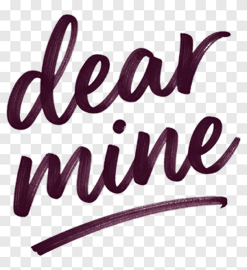 Dear Mine Handwritten Phrase PNG