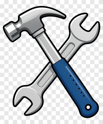 Hammer And Wrench Crossed PNG