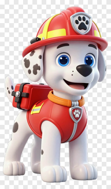 Marshall The Firefighter Puppy PNG