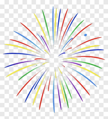 Colorful Firework Explosion PNG